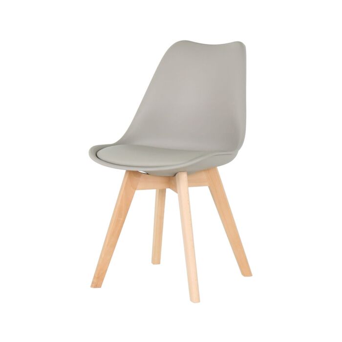 Lifely Dining Chair/Beech Grey/SL Grey