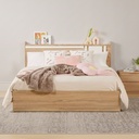 Go/Hoshino Bed 5ft- Solid Oak/White