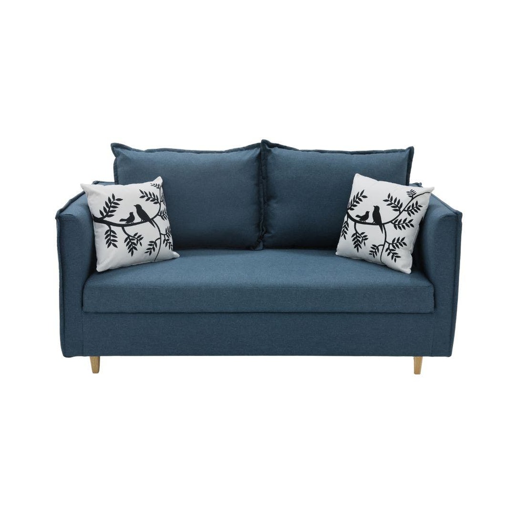 Raemon Sofa 2 Seater/Dark Blue MJ/White Printed Pattern