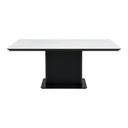 Canbelia Dining Table A180/Black/White Stone Ceramic