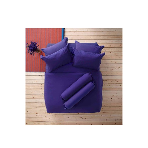 [BS5-QS-LI-SD-18] Lotus Impression Solid QS Fitted Bedsheet Set-5pcs - LI-SD-18